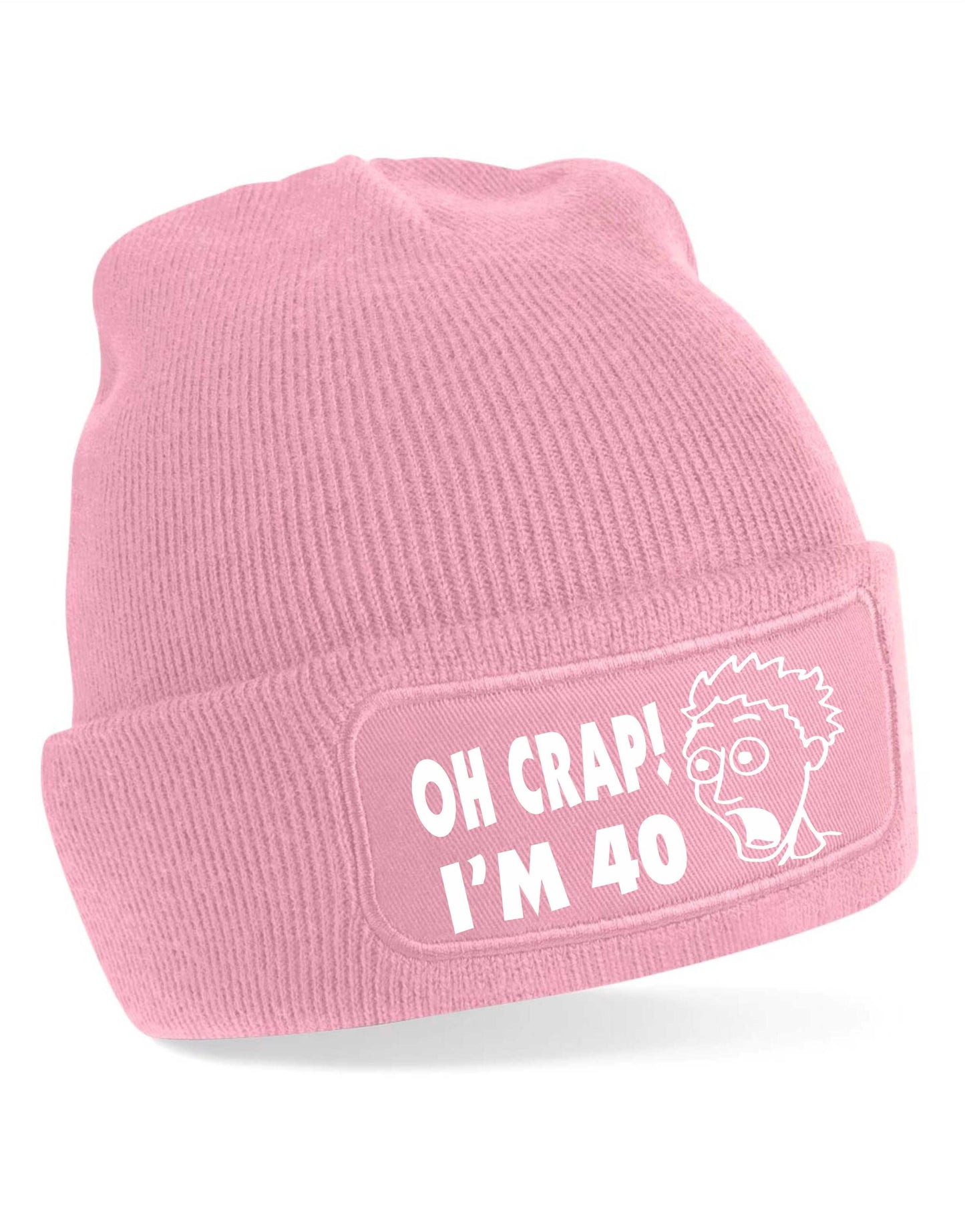 Oh Crap I'm 40 Beanie Hat 40th Birthday Gift For Men & Ladies