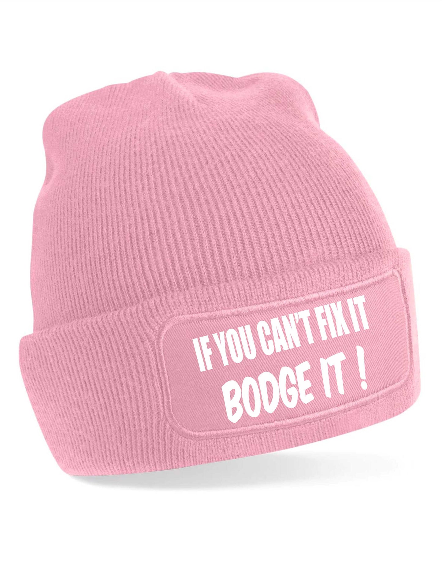 If You Cant Fix It Bodge It Beanie Hat Funny Birthday Gift For Men & Ladies