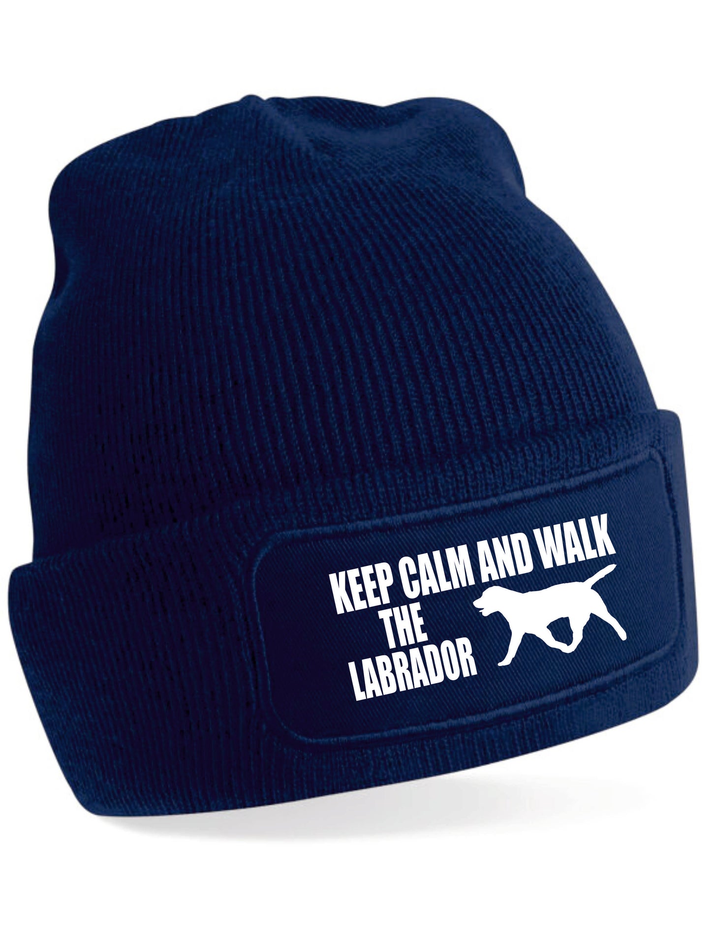 Keep Calm & Walk Labrador Beanie Hat Dog Lovers Gift Great For Men & Ladies