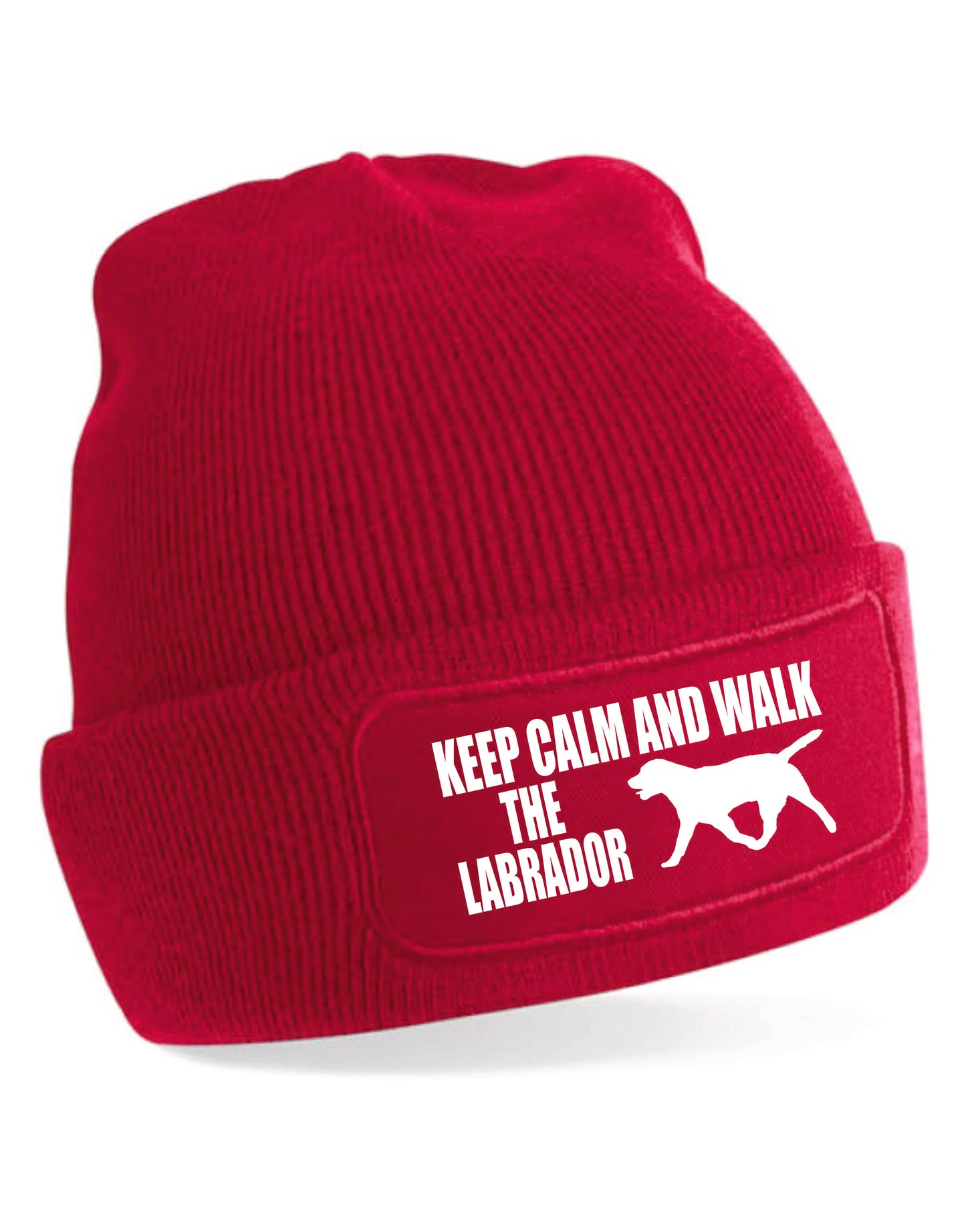 Keep Calm & Walk Labrador Beanie Hat Dog Lovers Gift Great For Men & Ladies