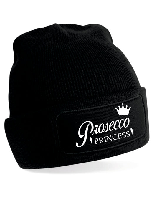 Prosecco Princess Beanie Hat Birthday Hen Party Gift For Ladies