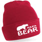 Papa Bear Father's Day Present Gift For Men Beanie Hat