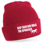 Keep Calm Walk The Sprocker Beanie Hat Dog Lovers Gift For Men & Ladies
