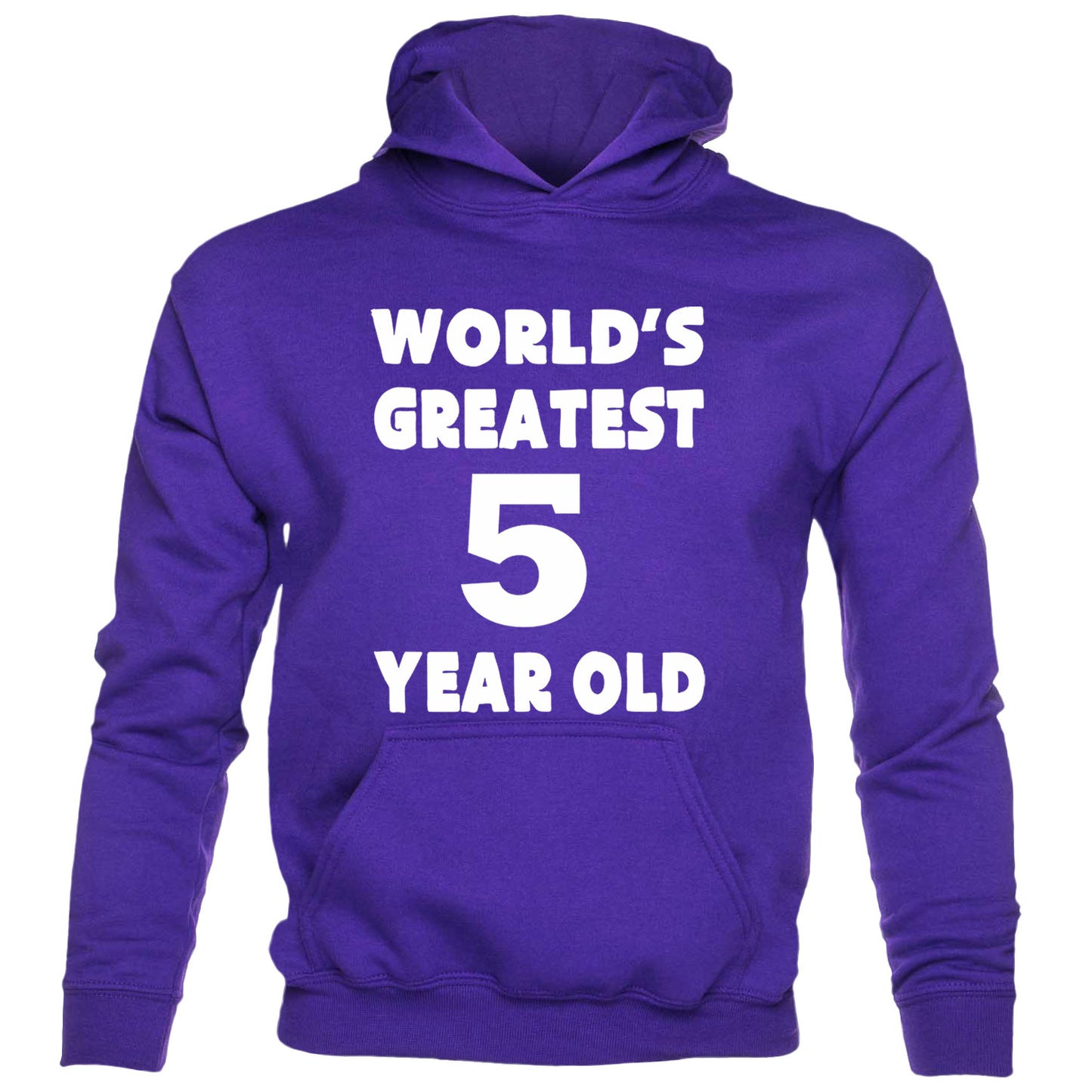 5th Birthday Hoodie Worlds Greatest 5 Year Old