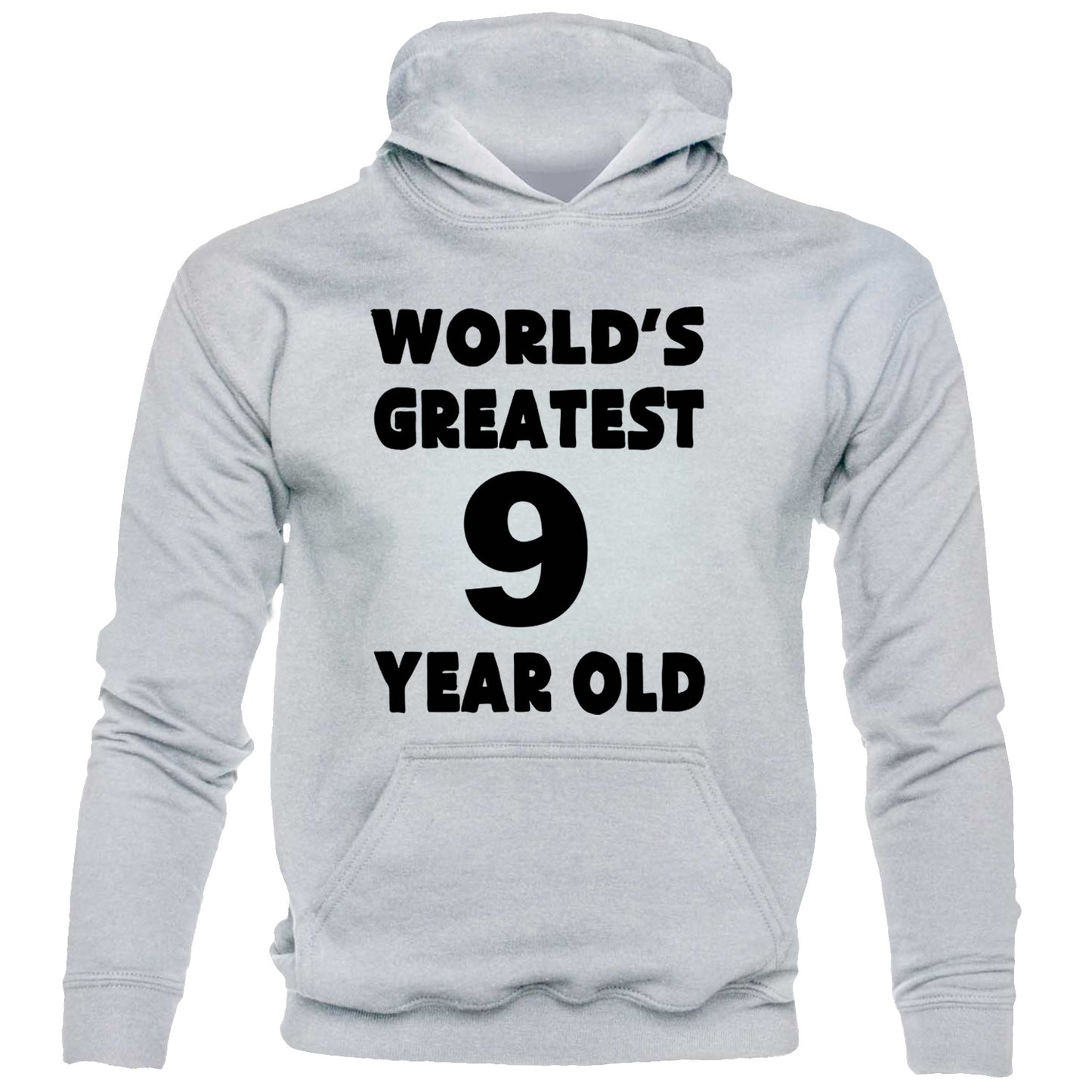 Happy Birthday Hoodie Age 9 Gift Worlds Greatest 9 Year Old