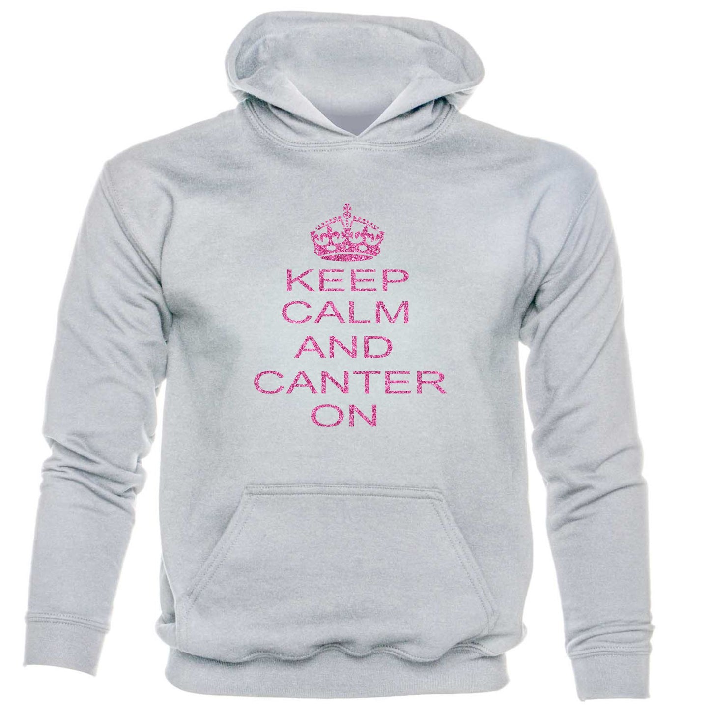 Keep Calm & Canter Pony Horse Riding Hoodie