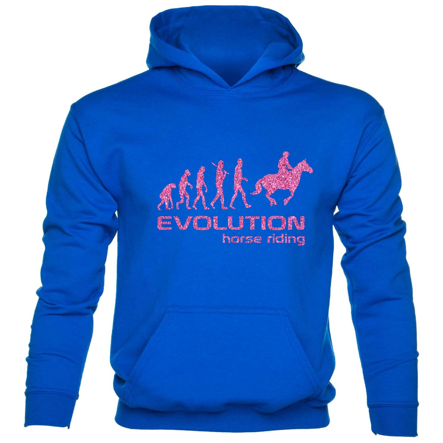 Evolution Of Horse Riding Pony Kids Hoodie