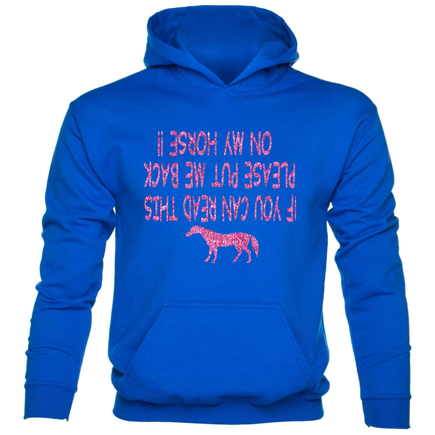 If You Can Read This Put Me On Horse kids Hoodie