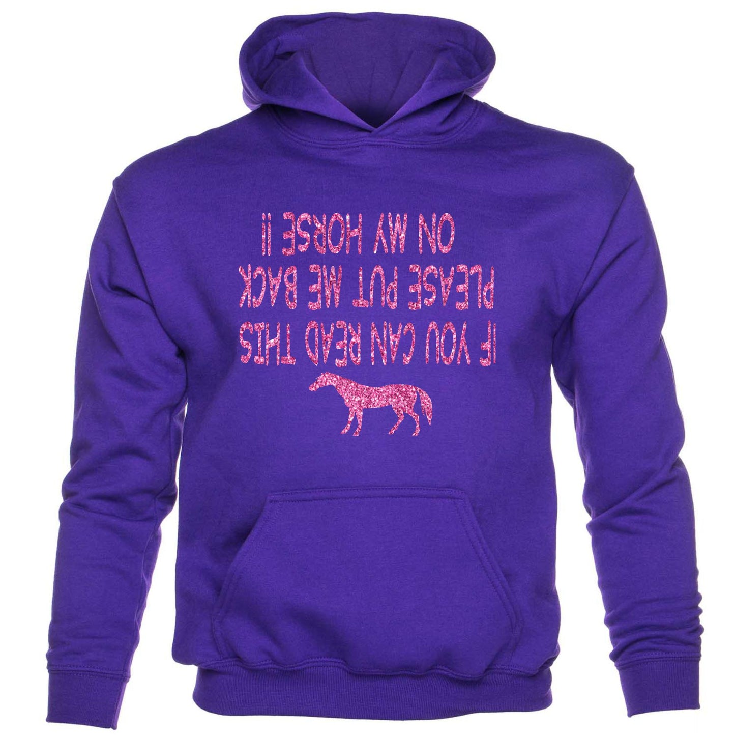 If You Can Read This Put Me On Horse kids Hoodie