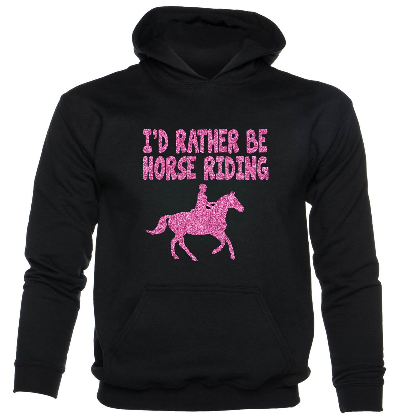 I'd Rather Be Horse Riding Girls Pony Kids Hoodie