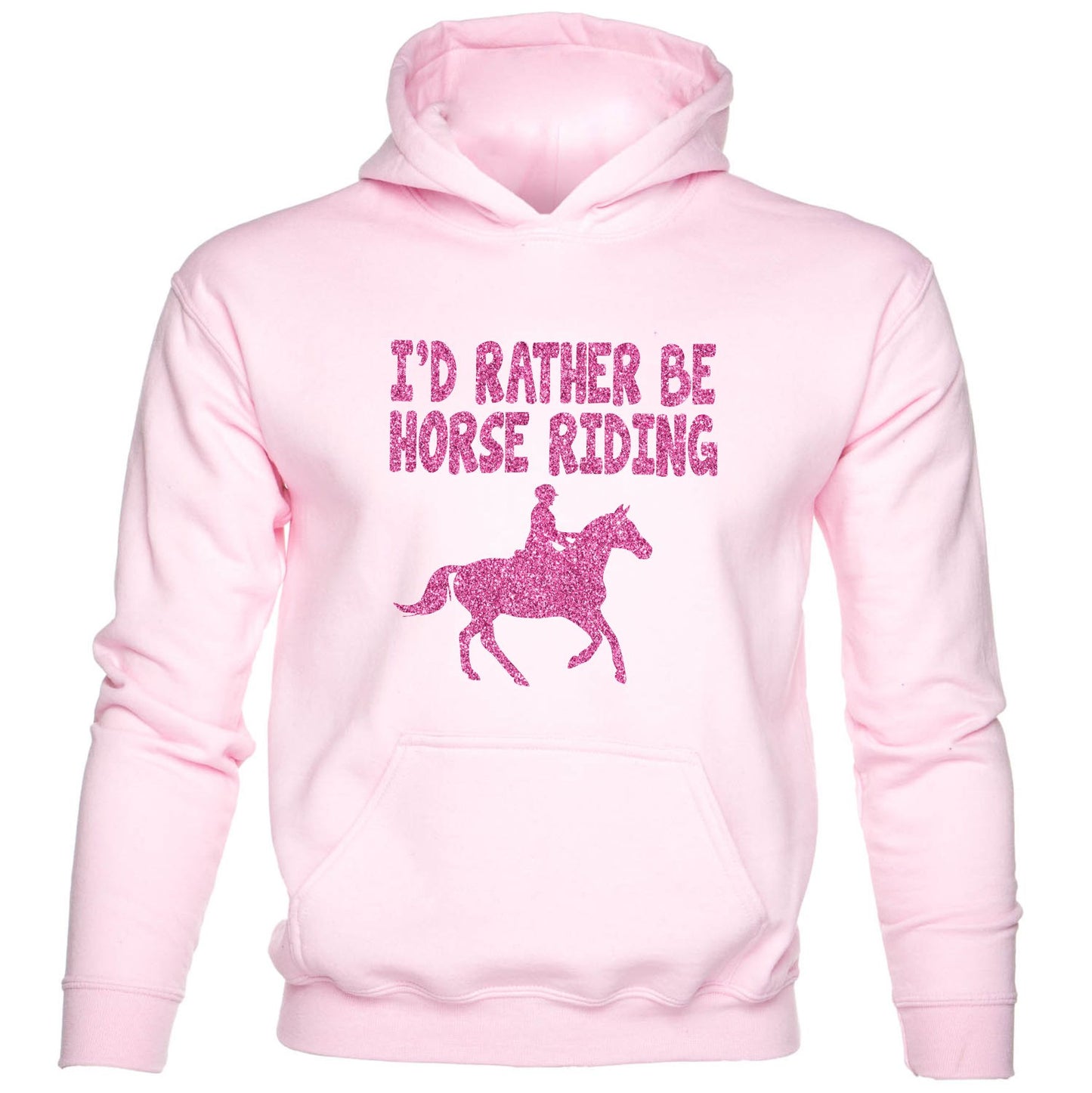 I'd Rather Be Horse Riding Girls Pony Kids Hoodie