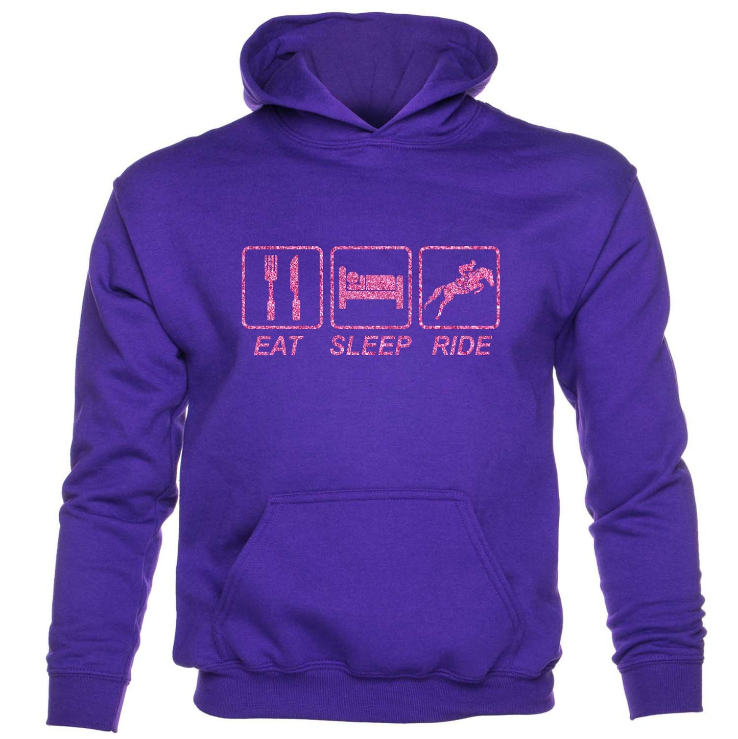 Eat Sleep Ride Horses Horse Riding kids Hoodie