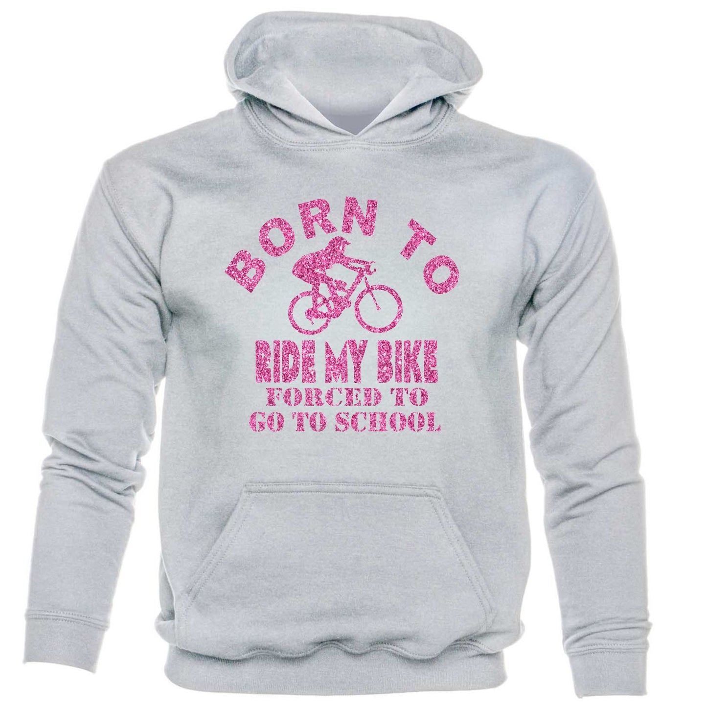 Born To Ride Forced To Go To School Horses kids Hoodie