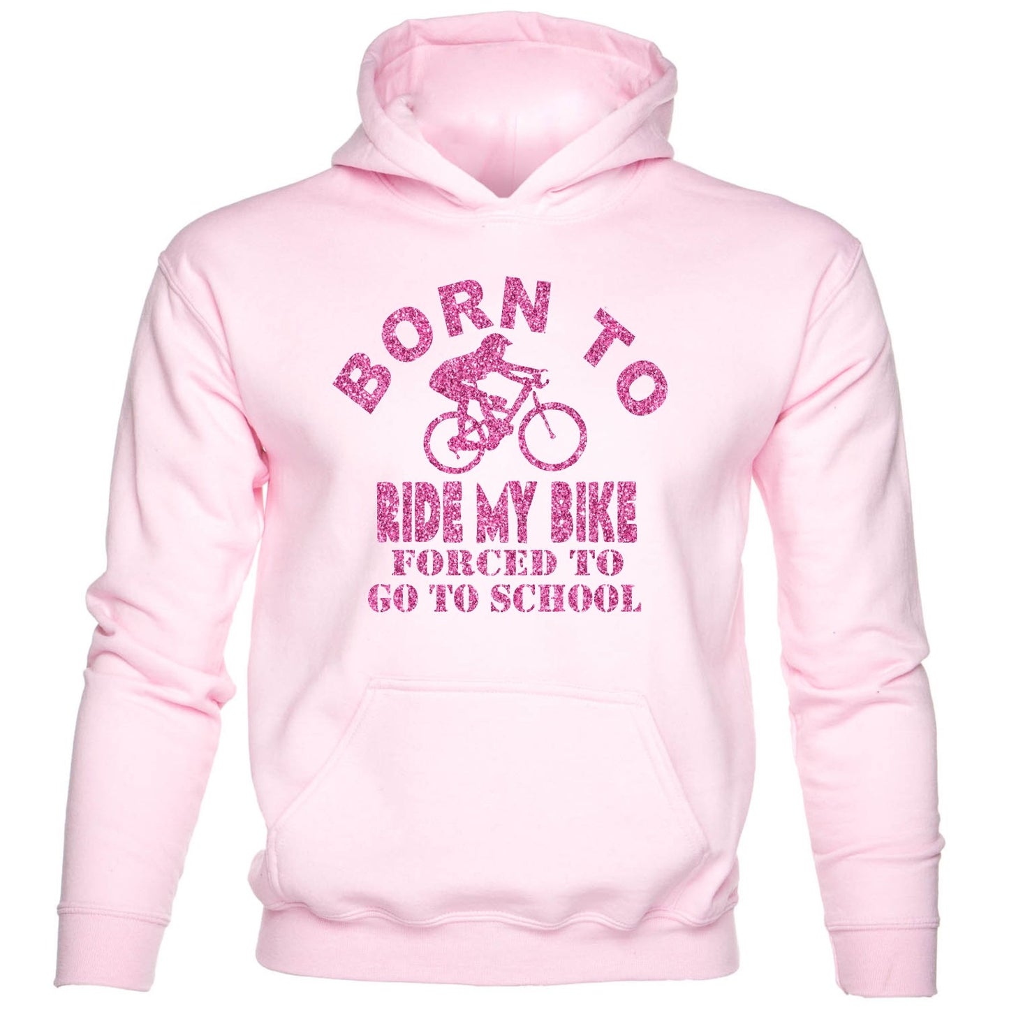 Born To Ride Forced To Go To School Horses kids Hoodie