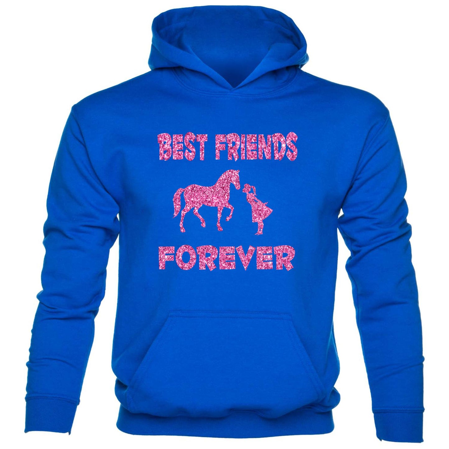 Best Friends Forever Horse Riding kids hoodie