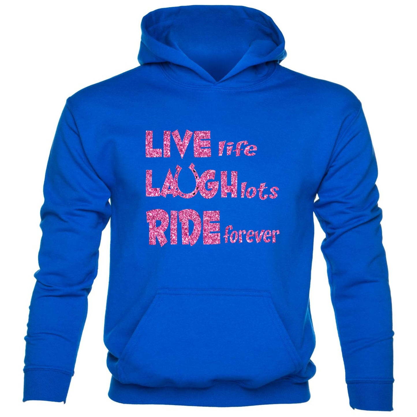 Live laugh Ride Hores Riding Pony kids hoodie