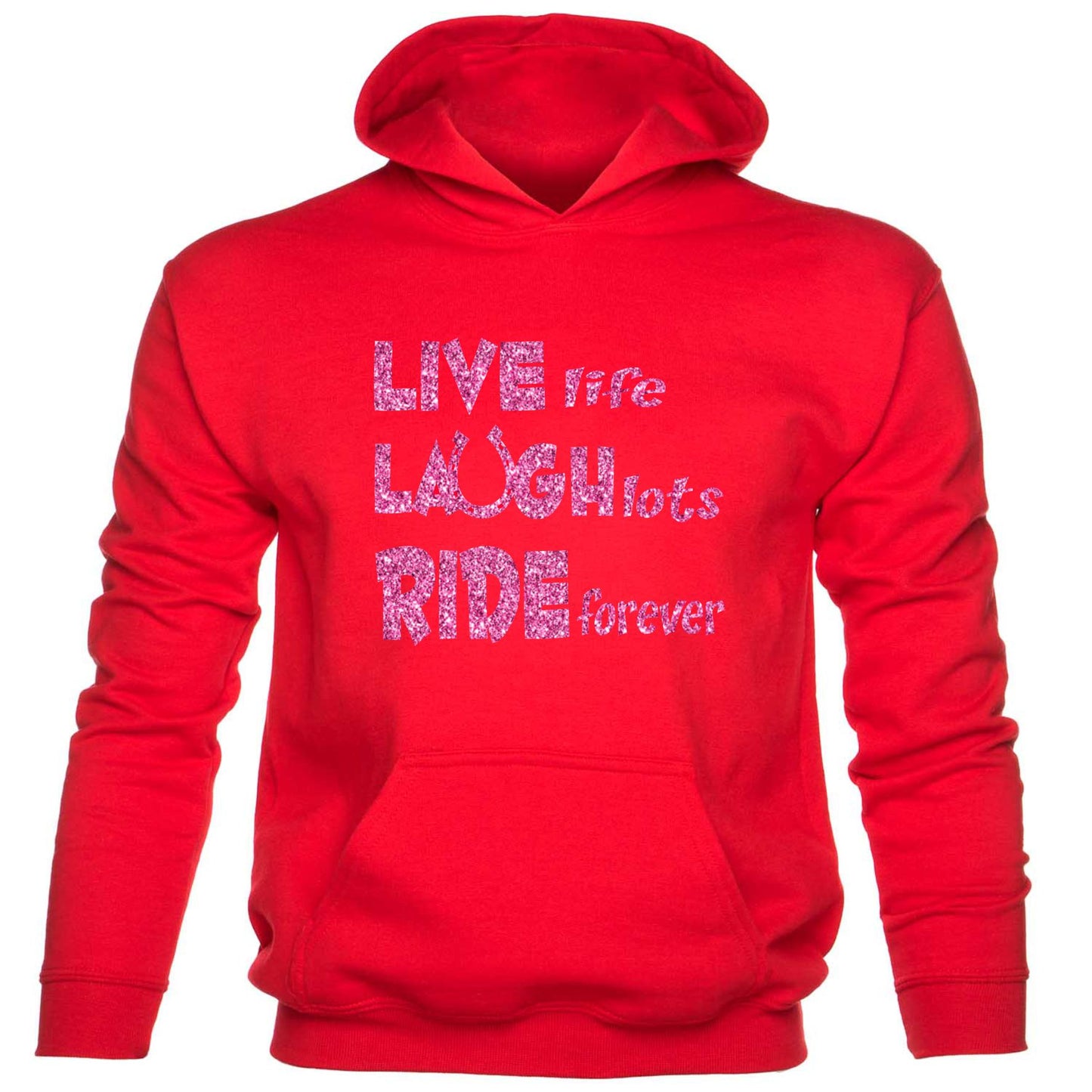 Live laugh Ride Hores Riding Pony kids hoodie