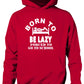 Born to Be Lazy Forced to Go To School Kids Hoodie