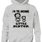 I'm The Awesome Little Sister Of Big Sister Kids Hoodie