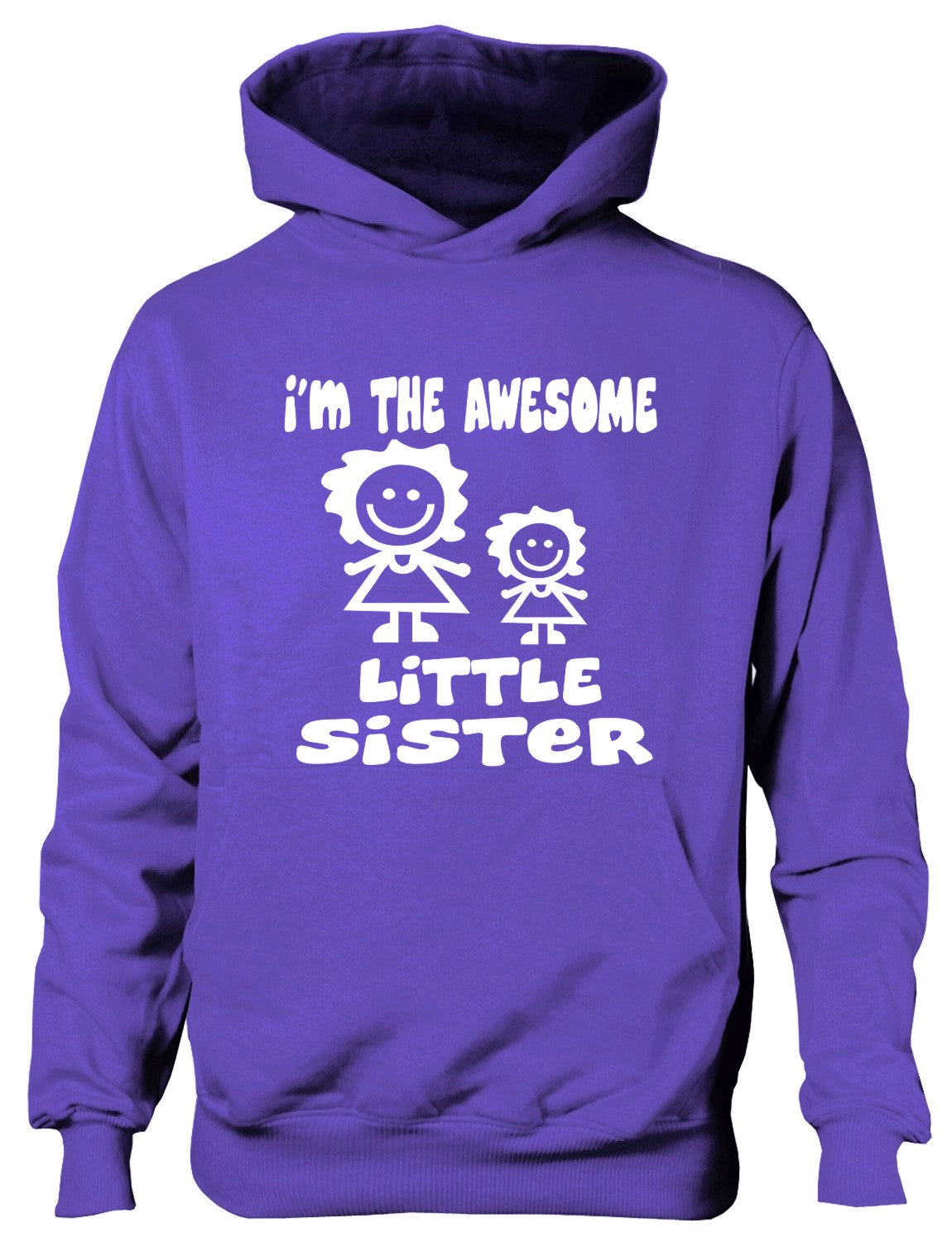 I'm The Awesome Little Sister Of Big Sister Kids Hoodie