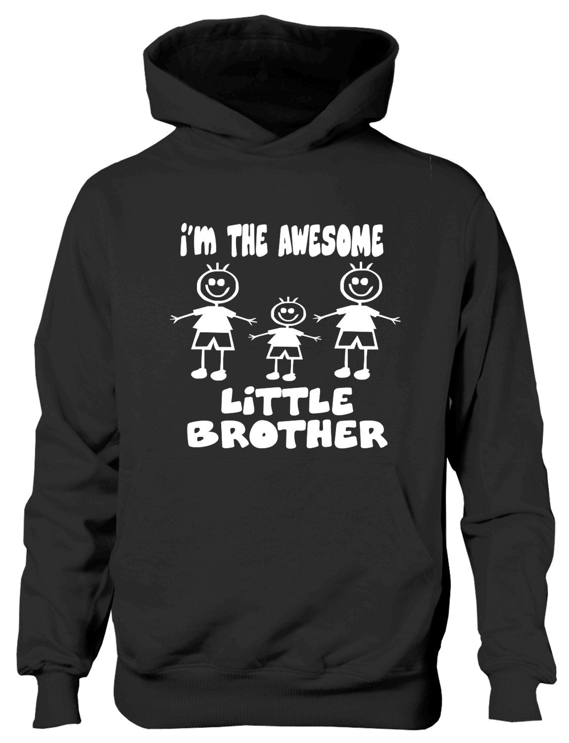 I'm The Awesome Little Brother Of 2 Big Brothers Kids Hoodie