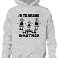 I'm The Awesome Little Brother Of 2 Big Brothers Kids Hoodie