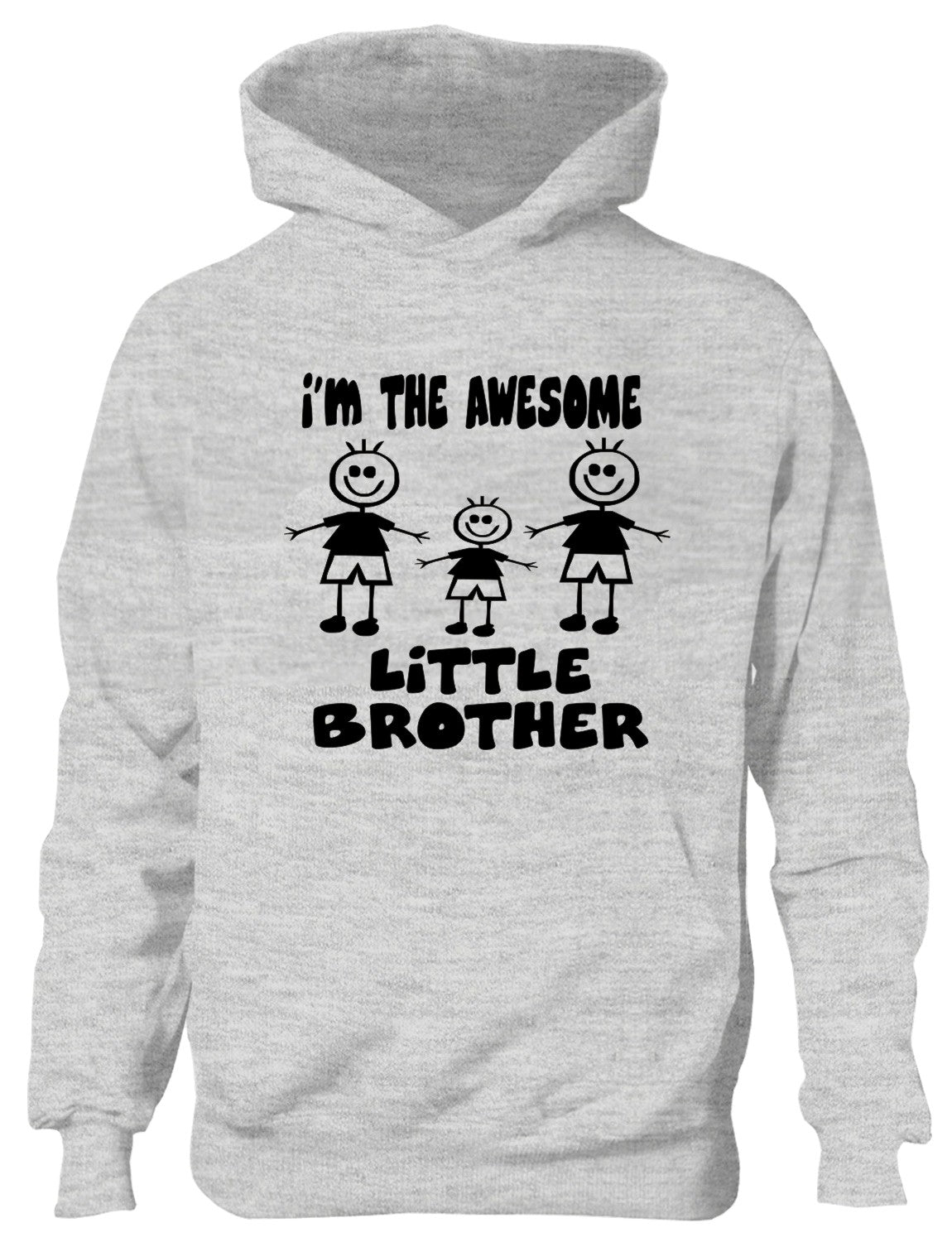 I'm The Awesome Little Brother Of 2 Big Brothers Kids Hoodie