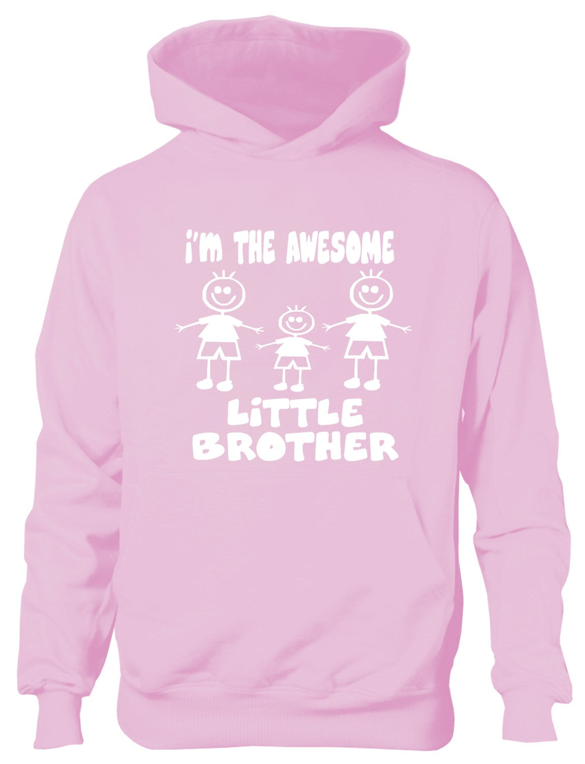 I'm The Awesome Little Brother Of 2 Big Brothers Kids Hoodie