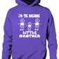 I'm The Awesome Little Brother Of 2 Big Brothers Kids Hoodie