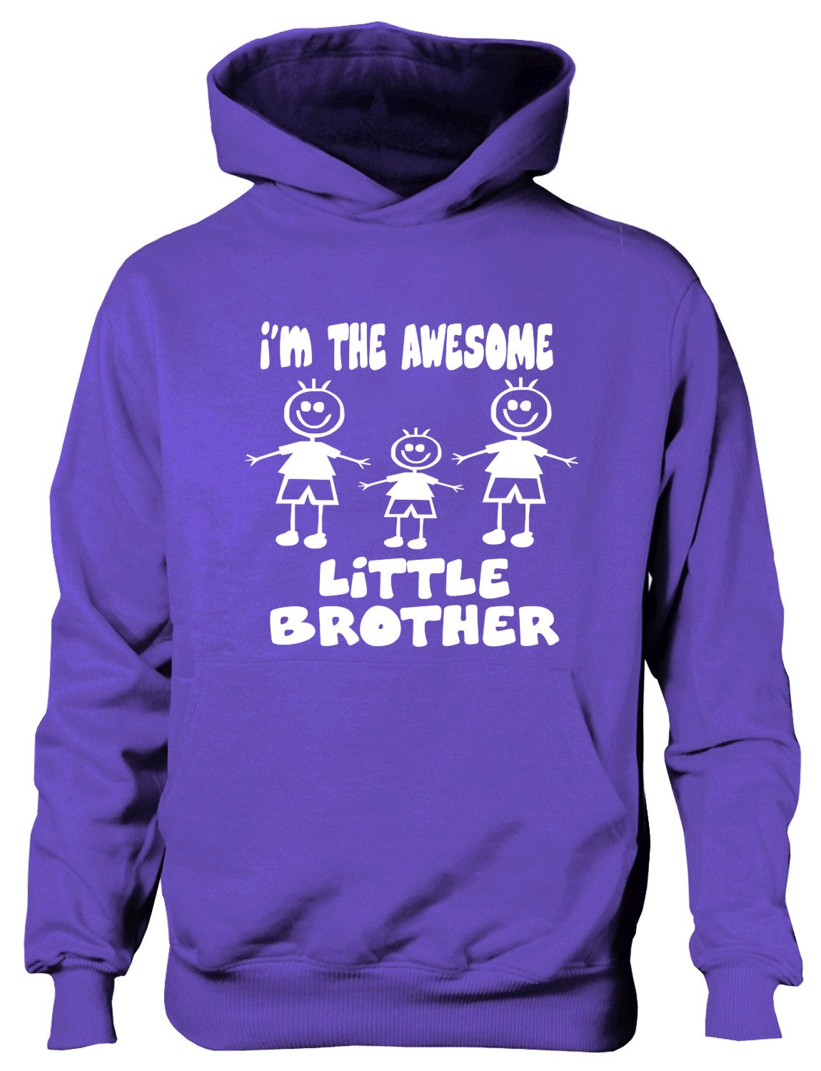 I'm The Awesome Little Brother Of 2 Big Brothers Kids Hoodie