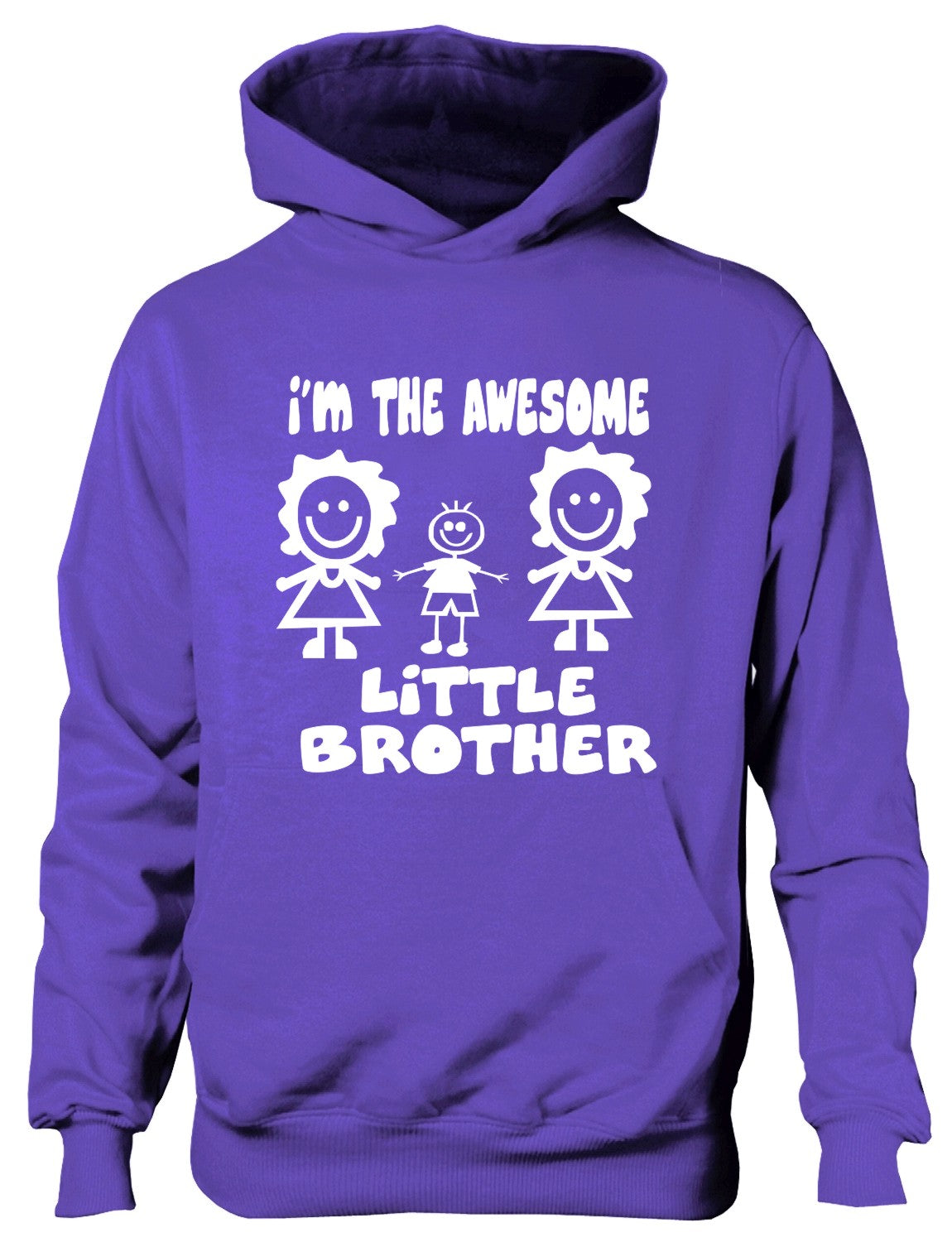 I'm The Awesome Little Brother Of 2 Big Sisters Kids Hoodie