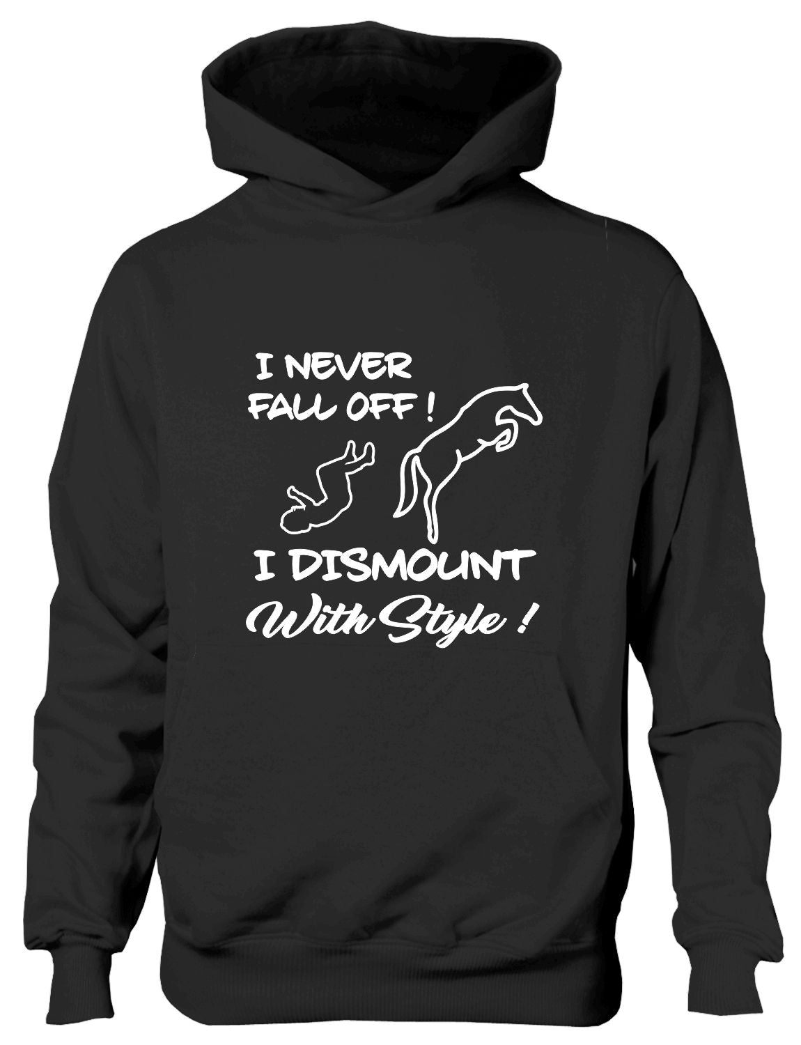 I Never Fall Off My Horse I Dismount Pony Riding Funny Kids Hoodie