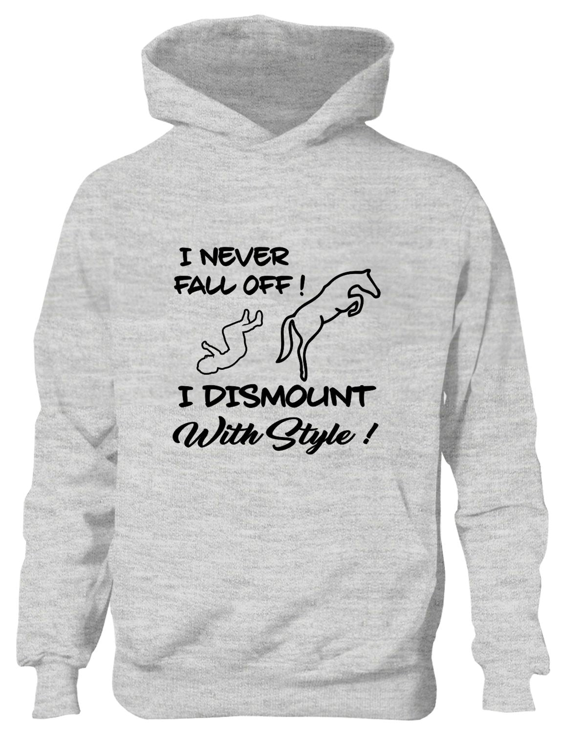 I Never Fall Off My Horse I Dismount Pony Riding Funny Kids Hoodie