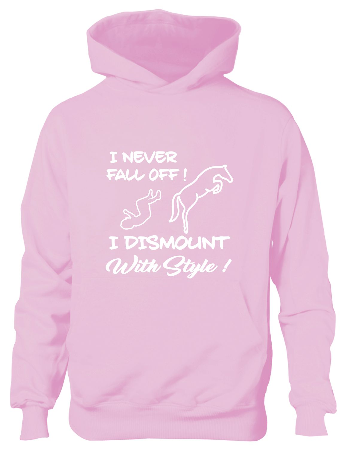 I Never Fall Off My Horse I Dismount Pony Riding Funny Kids Hoodie