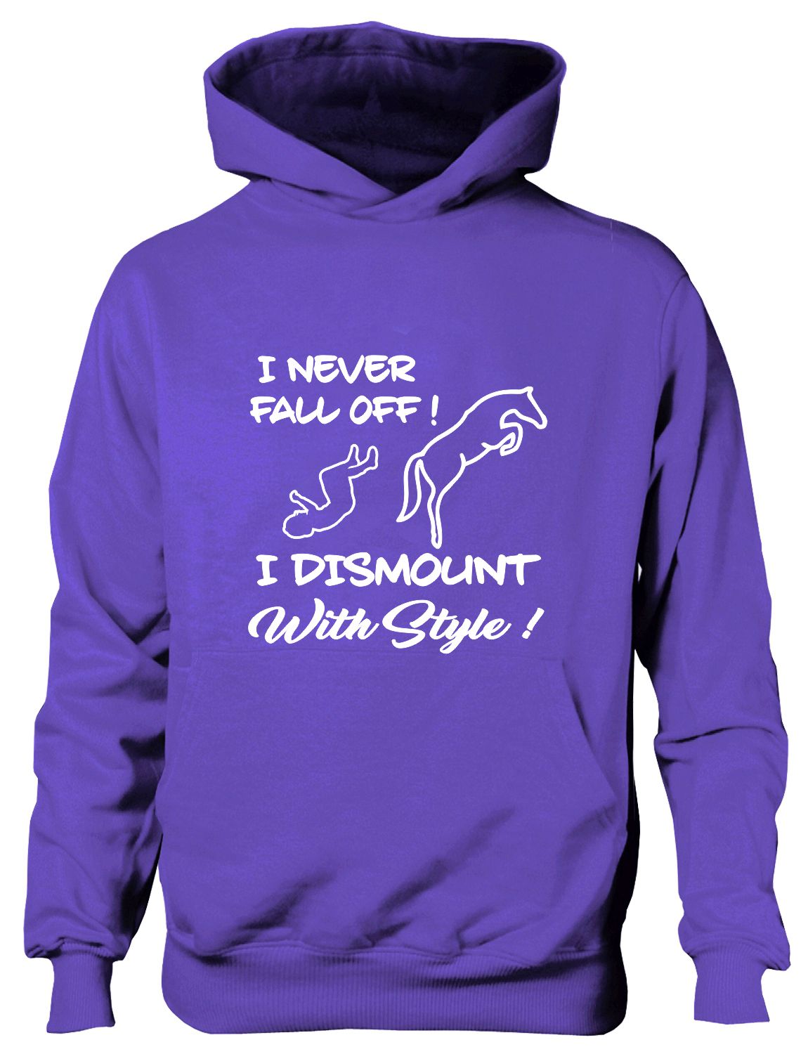 I Never Fall Off My Horse I Dismount Pony Riding Funny Kids Hoodie