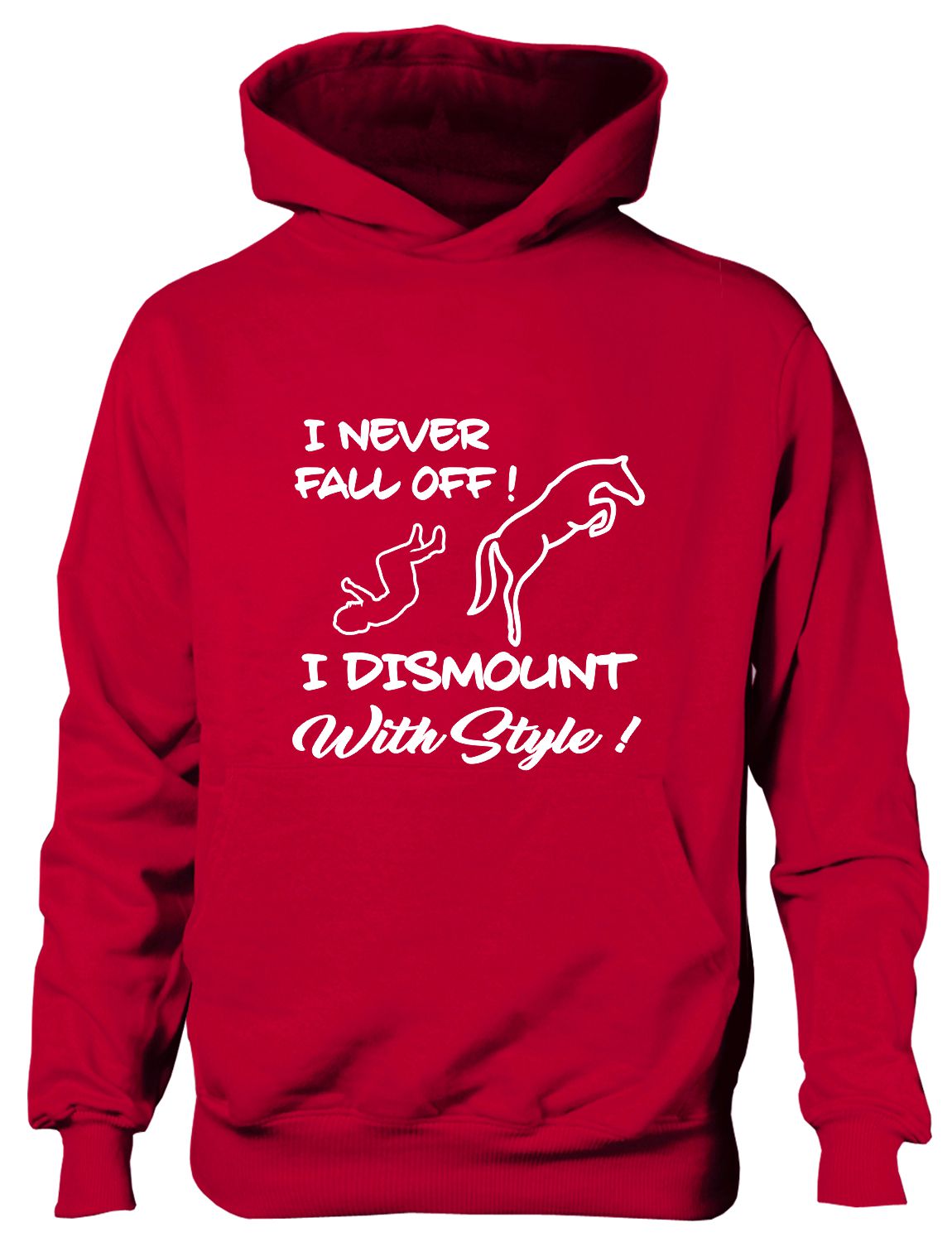 I Never Fall Off My Horse I Dismount Pony Riding Funny Kids Hoodie