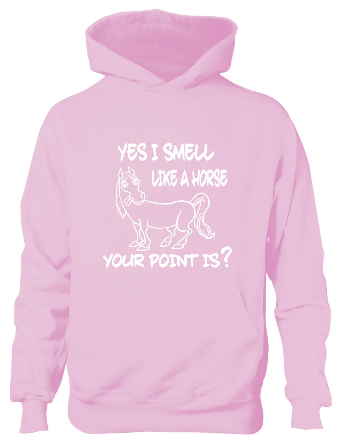 Yes I Smell Like A Horse Funny Pony Horse Riding Kids Hoodie