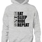 Eat Sleep Ride Repeat Horse Pony Horse Riding Funny Kids Hoodie