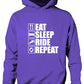 Eat Sleep Ride Repeat Horse Pony Horse Riding Funny Kids Hoodie