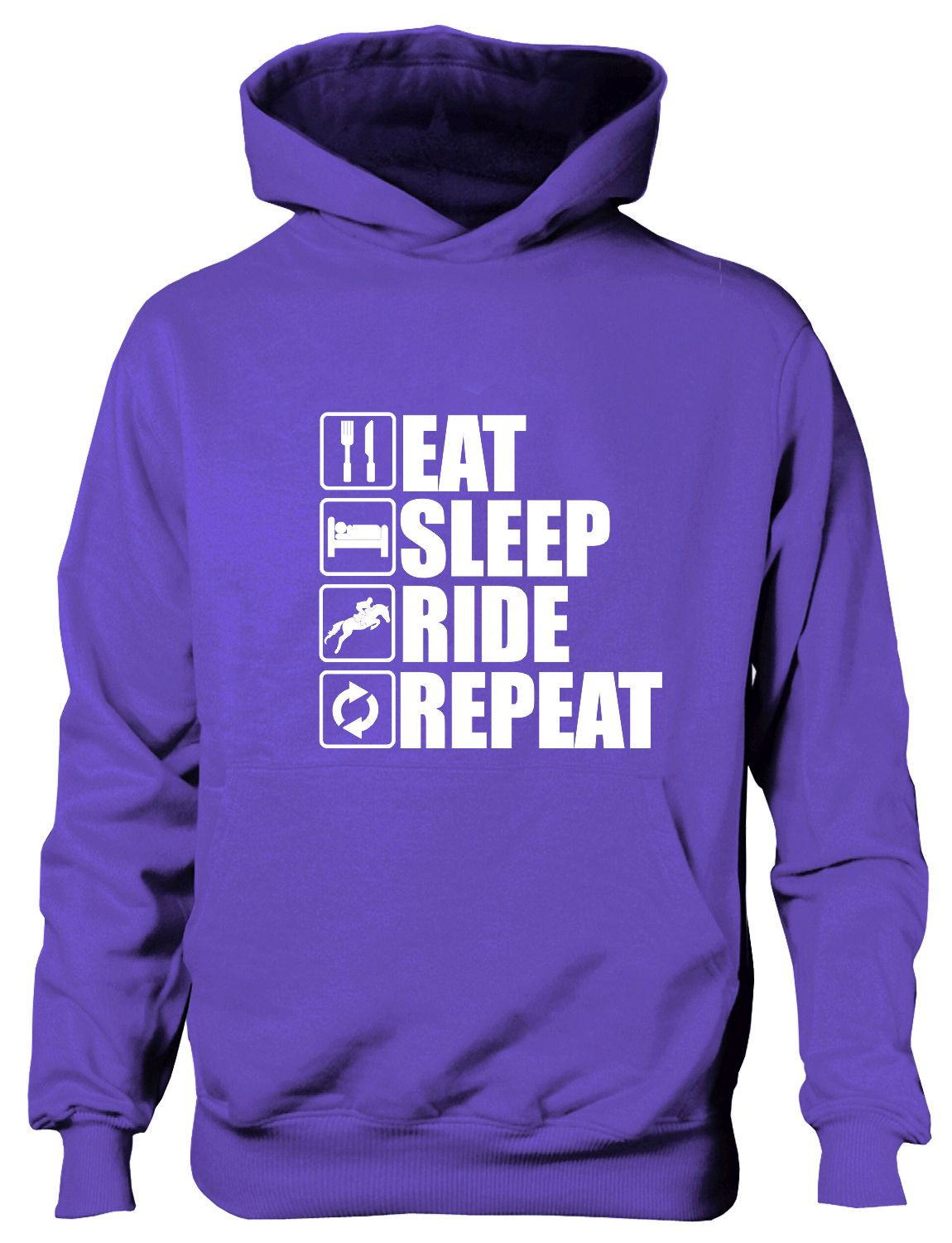 Eat Sleep Ride Repeat Horse Pony Horse Riding Funny Kids Hoodie