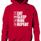 Eat Sleep Ride Repeat Horse Pony Horse Riding Funny Kids Hoodie