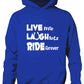 Live Laugh Ride Horse Riding Equesterian Funny Pony Kids Hoodie