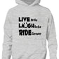 Live Laugh Ride Horse Riding Equesterian Funny Pony Kids Hoodie