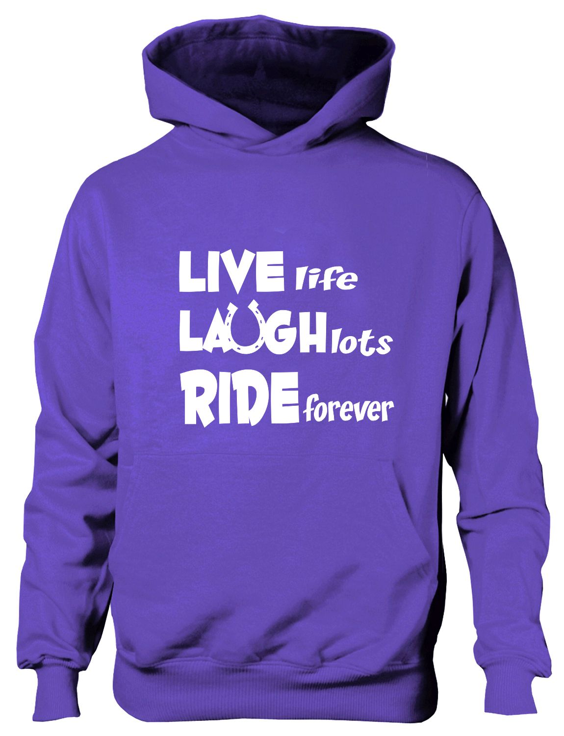 Live Laugh Ride Horse Riding Equesterian Pony Kids Hoodie