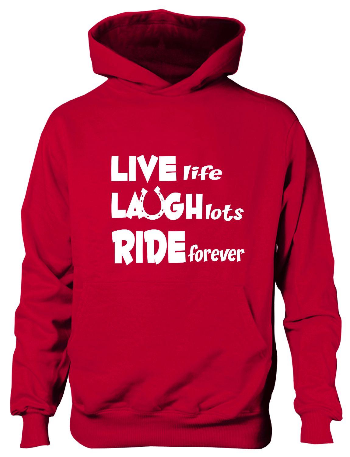 Live Laugh Ride Horse Riding Equesterian Funny Pony Kids Hoodie