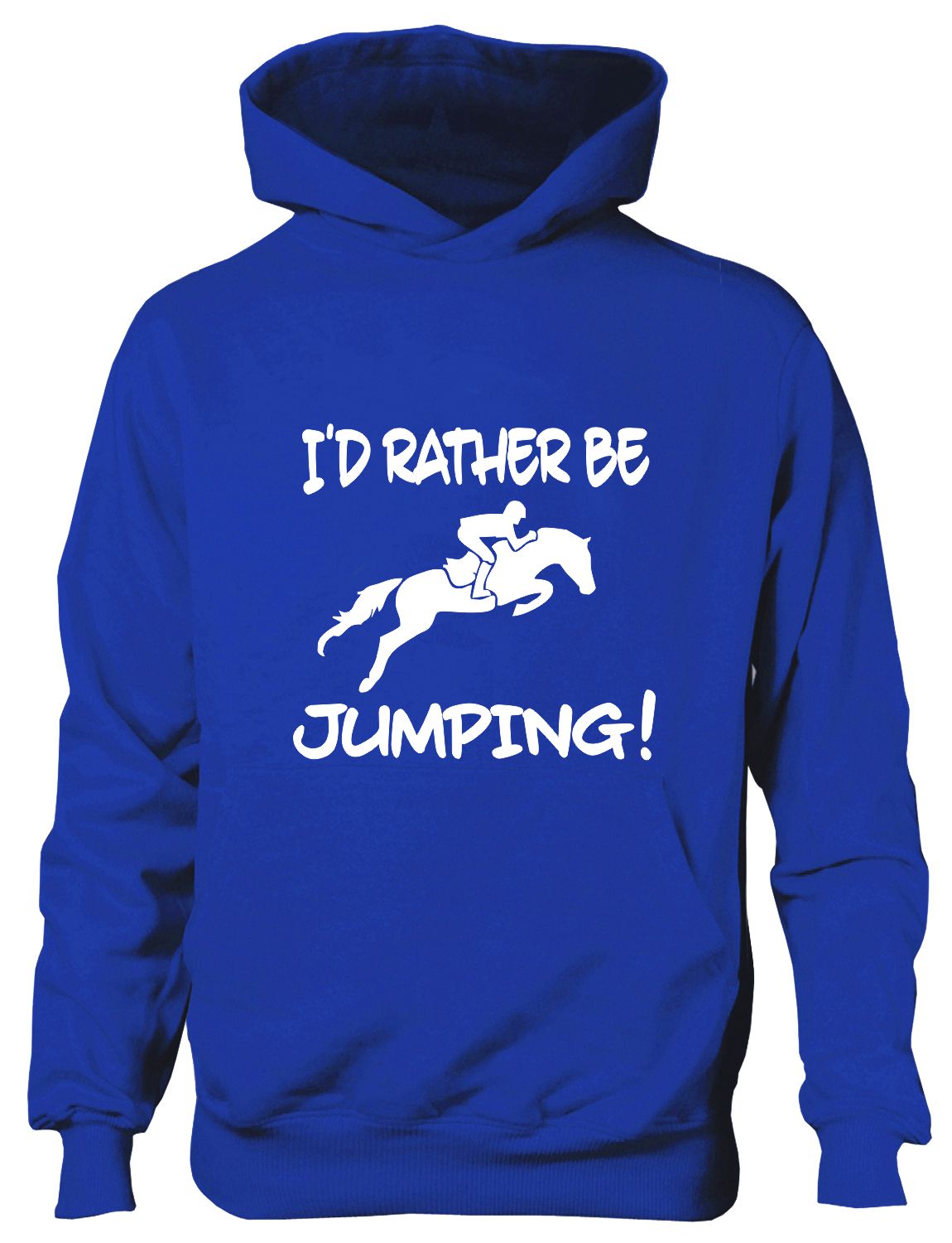 I'd Rather Be Jumping On My Horse Equesterian Pony Kids Hoodie