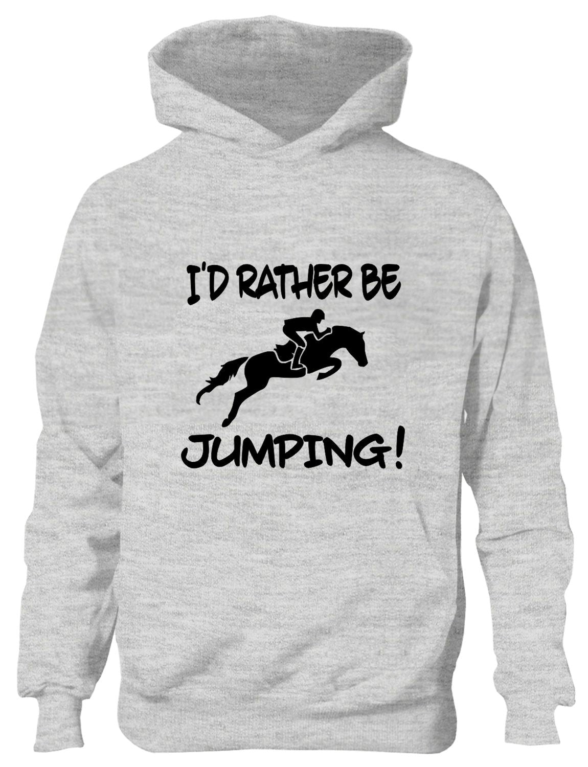 I'd Rather Be Jumping On My Horse Equesterian Pony Kids Hoodie