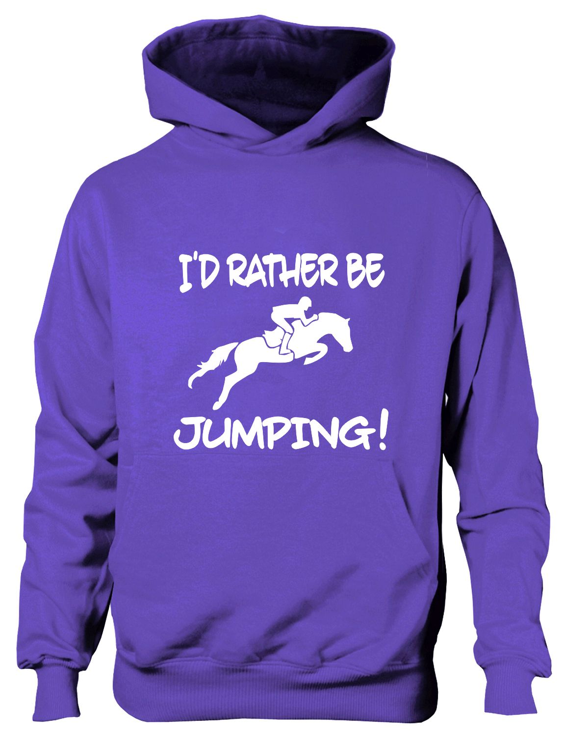 I'd Rather Be Jumping On My Horse Equesterian Pony Kids Hoodie