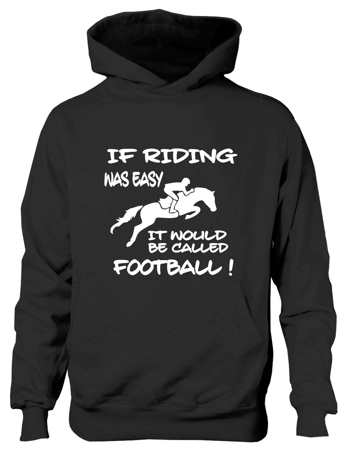 If Horse Riding Easy Would Be Called Football Pony Funny Kids Hoodie