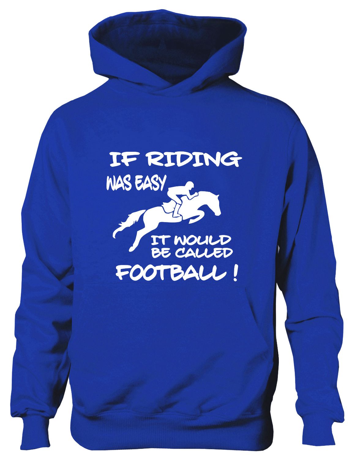 If Horse Riding Easy Would Be Called Football Pony Funny Kids Hoodie